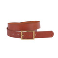 Classic Rectangle Buckle Leather Belt