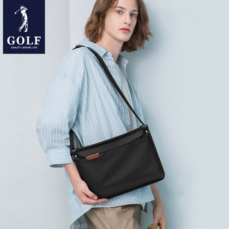 GOLF men's crossbody bag trendy brand casual shoulder bag large capacity canvas mailman bag commuting sports small backpack
