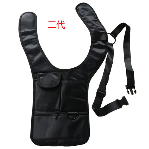 1pc Anti-Pry Organizer Hidden Underarm Bag Inspector Leather Case Tablet Card Holder Wallet Men's Chest bag Shoulder bags сумка