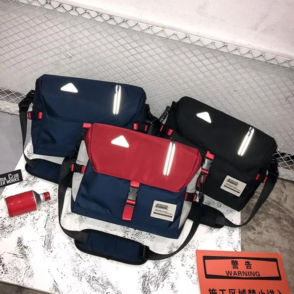 Classic Waterproof Messenger Bag Multi-pocket Adjustable Strap Crossbody Bag Large Capacity Laptop Bag Men