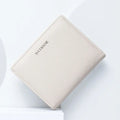 Fashion PU Leather Short Wallet Large Capacity Solid Color Card Holder Thin Women's Handbag Student Men Small Purse Mini Clutch