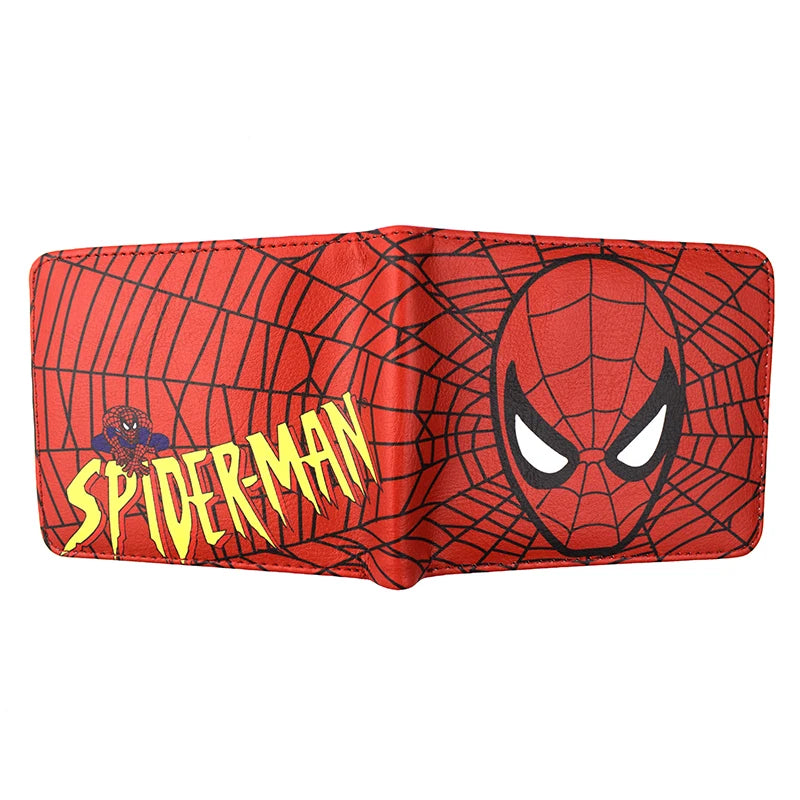 Comics Marvel PU Leather Cartoon Superhero Spiderman Wallet Bifold Coin Purse Birthday Gift